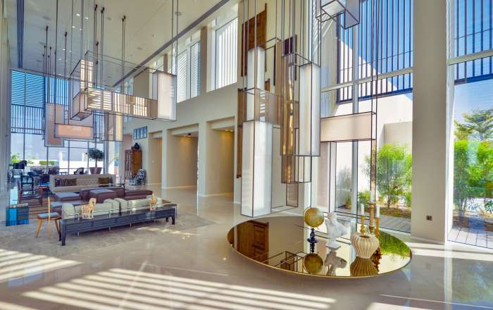 The vast open-spaces of the lobby area