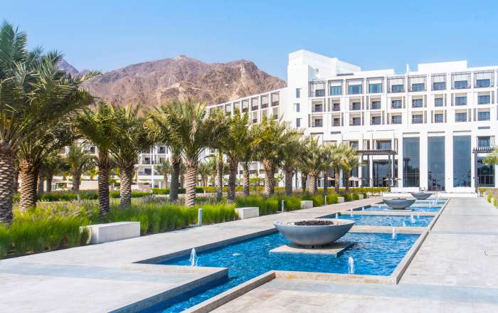 Luxurious resort grounds