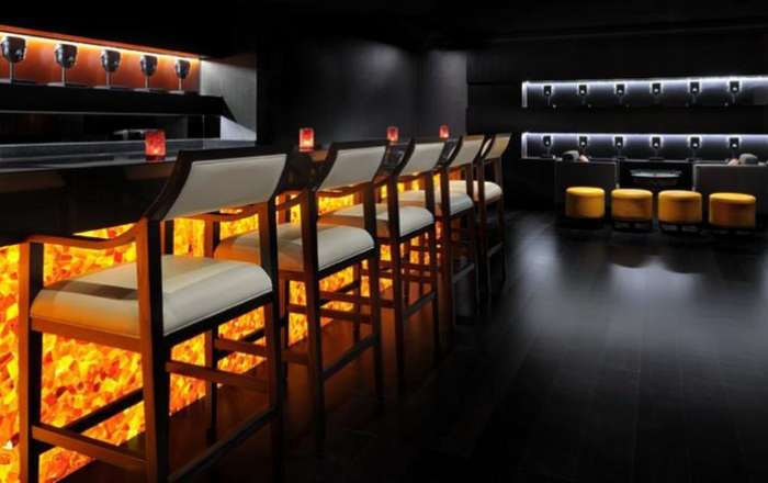 Enjoy a drink at the bar