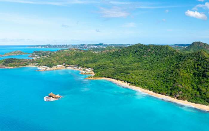 Overlooking the Azure Ocean Waters