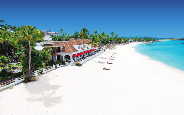Main image for the offer: Antigua: Luxury Couples-Only Escape inc. Return Premium Economy Flights & Upgraded Club Level Suite - Save 45%.