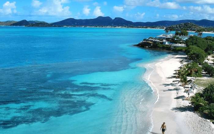 Take a morning stroll along the beach