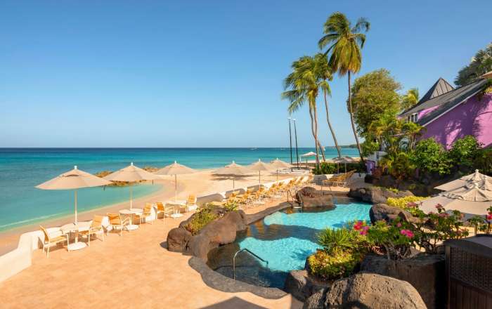 Enjoy ocean views from the pool