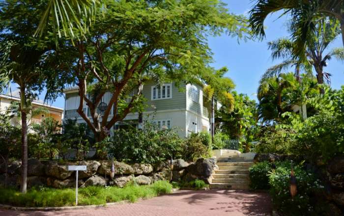 View towards gardens & accommodations