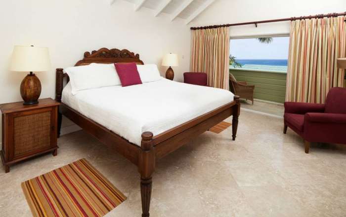 Two-Bedroom Split Level Garden Suite with private balcony