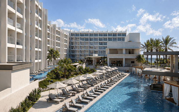 Take a dip in the main pool
