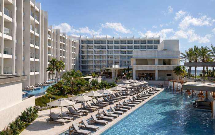 Take a dip in the main pool