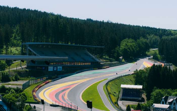 Iconic Eau Rouge Corner and Raidillon Sequence