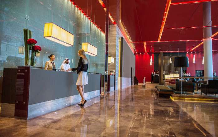 Helpful and friendly staff wait to greet you