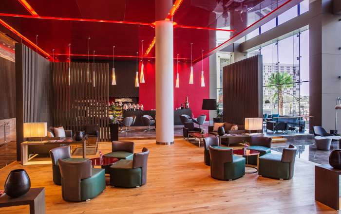 Contemporary and welcoming lobby