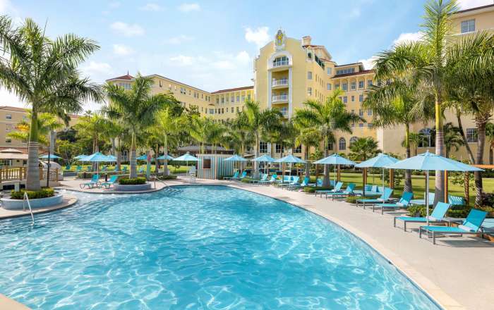 Take a Dip in the Two Sparkling Pools