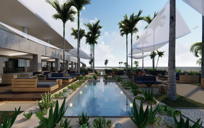 Choose to Lounge Around Two Chic Pools