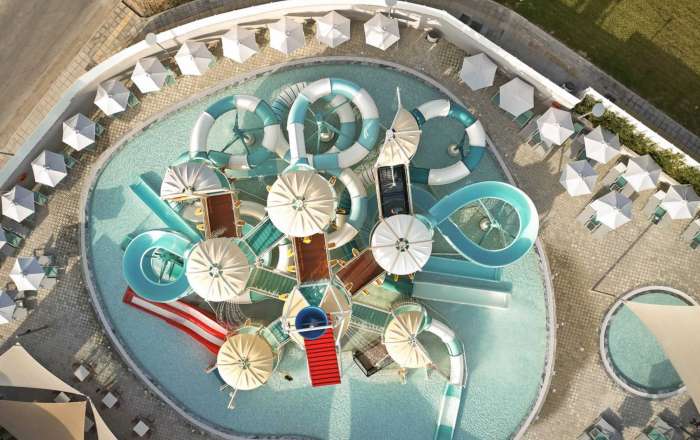 Aerial Shot of the Splash Park