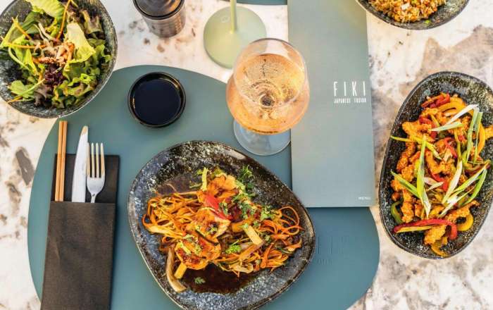Food at Fiki restaurant