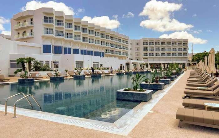 Kick back on comfortable sun loungers