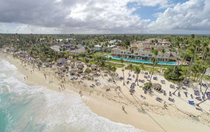 Aerial View of the Resort & Beach