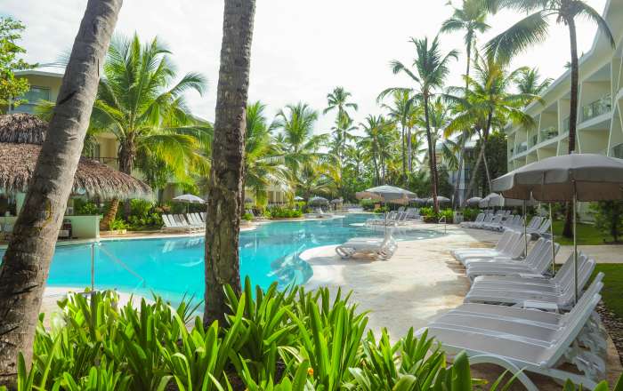 Pool Area with Sunloungers