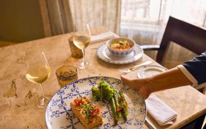 Food at La Tentazione Wine Cellar