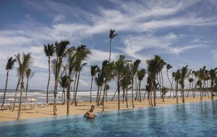 Enjoy the View from the Beachfront Infinity Pool