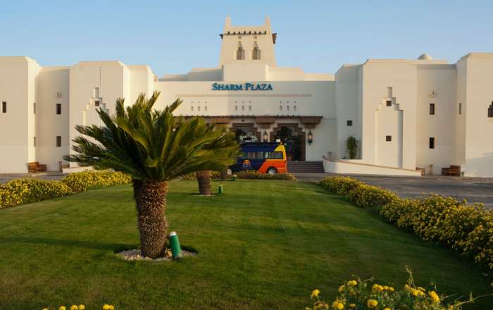 Entrance to Sharm Plaza Hotel