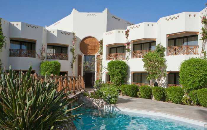 View of the hotel rooms