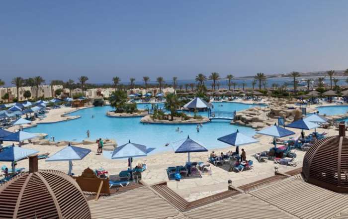 Stunning pool area at Sunrise Royal Makadi Resort