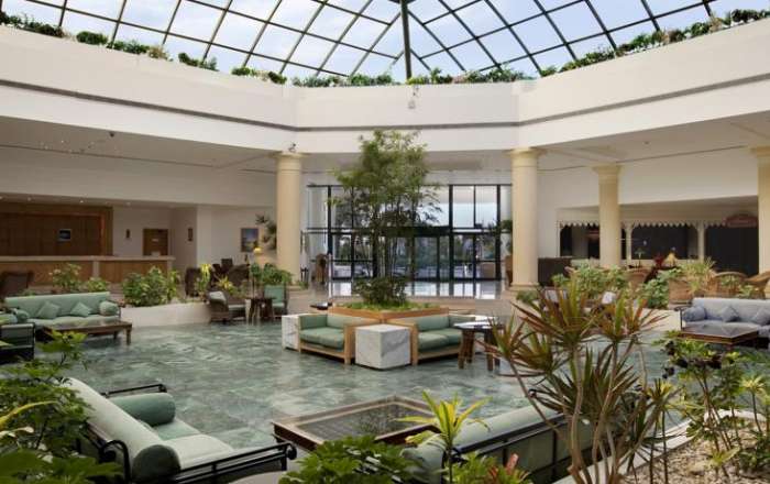Stunning hotel lobby & reception area