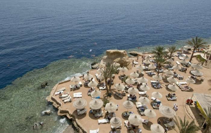 Private Beach Aerial View