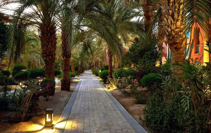 Calming and clean resort grounds