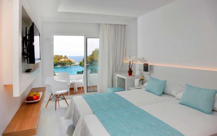 Grab a beautiful room with a sea or pool view