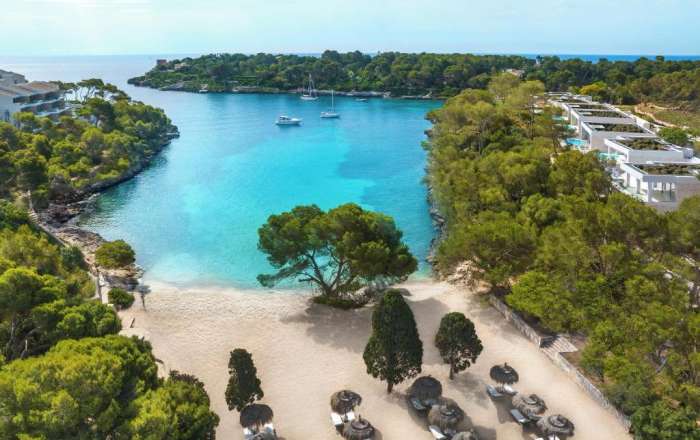 Aerial Shot of the Private Beach