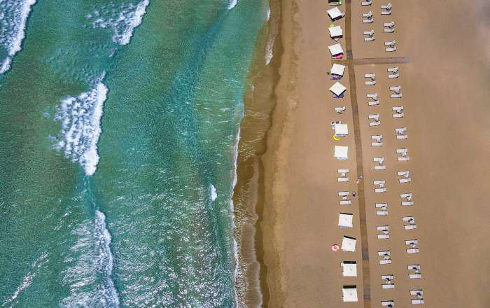 Aerial view of Glyfada Beach
