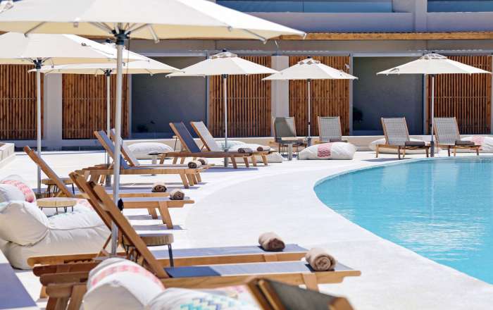 Relaxed main pool area