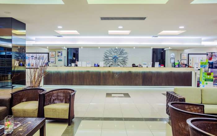 Check In at the Reception