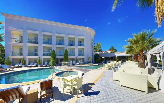 Pool Area at Elinotel Apolamare
