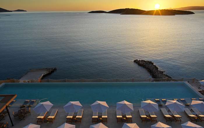 Infinity Pool Overlooking Sea of Crete