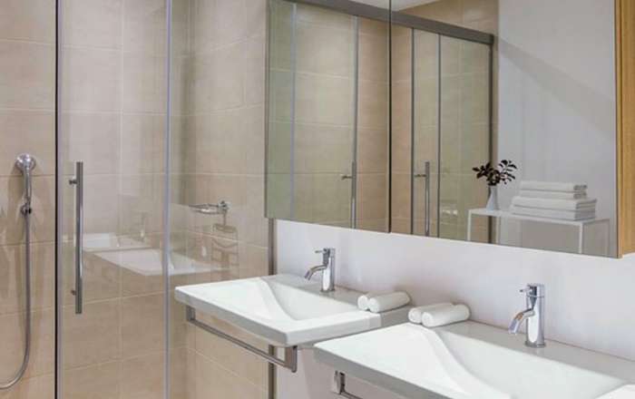 Modern Bathroom with His & Hers Sinks