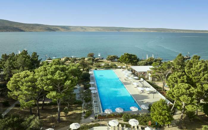 Aerial Shot of Alana Beachclub Main Pool Area