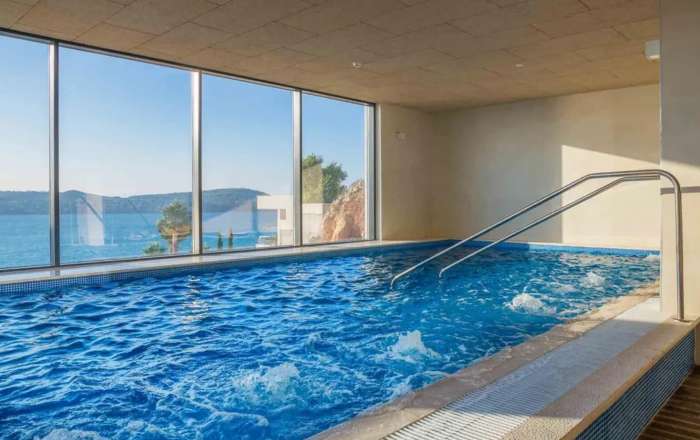 Enjoy the indoor pool within the wellness area