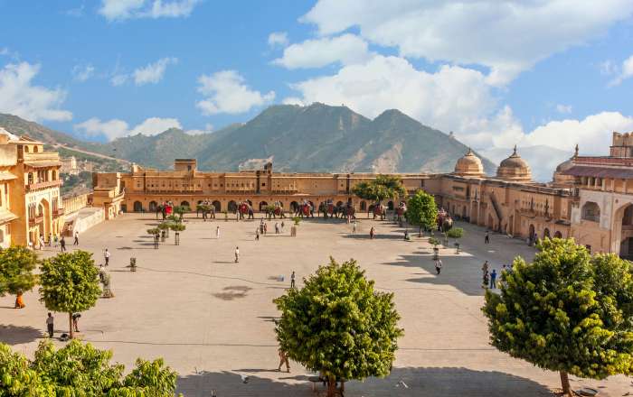 Courtyard of the Amber Fort