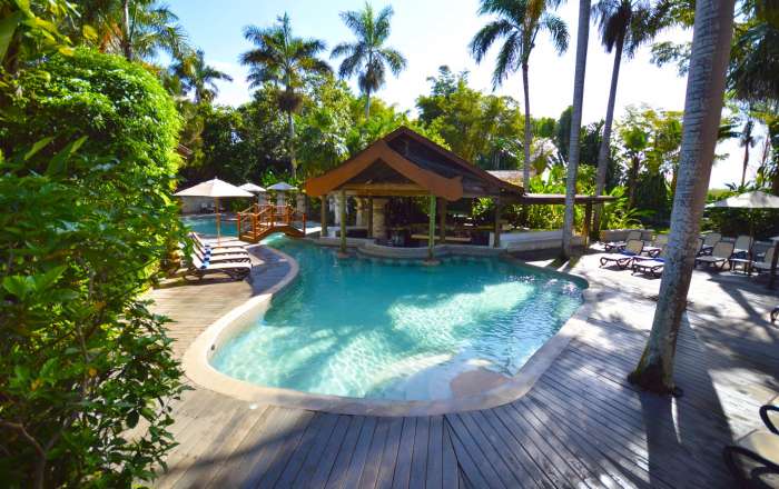 Pool with Swim Up Bar