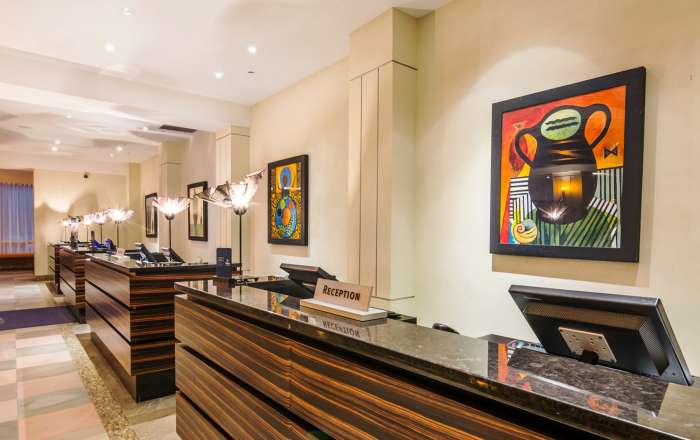 Greeting with a Smile at the Lobby