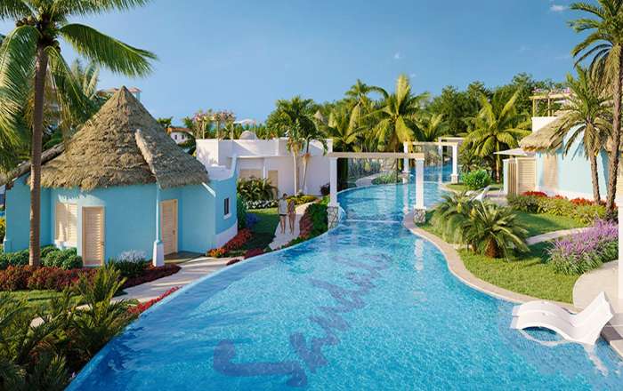 Relax in shimmering pools