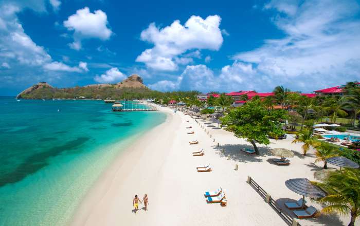 Aerial View of the Beachfront