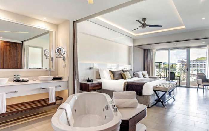 Free-standing Bathtub and Bathroom Area