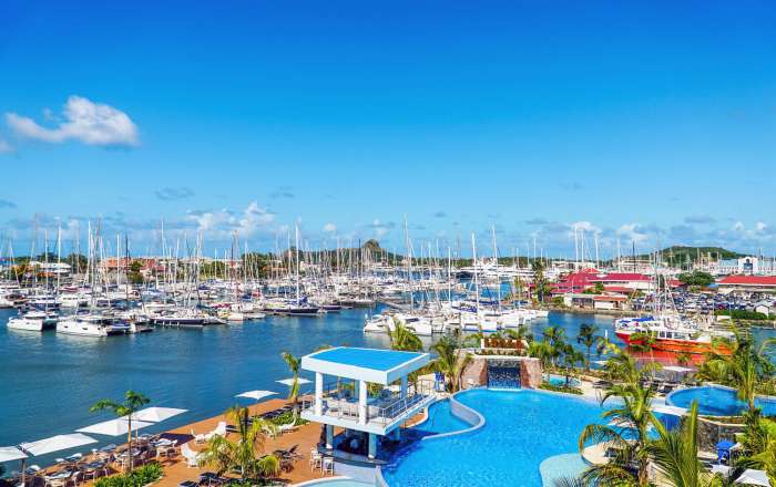 View of Rodney Bay Marina