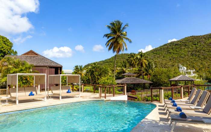 Choose to Lounge Beside the Elegant Resort Pools