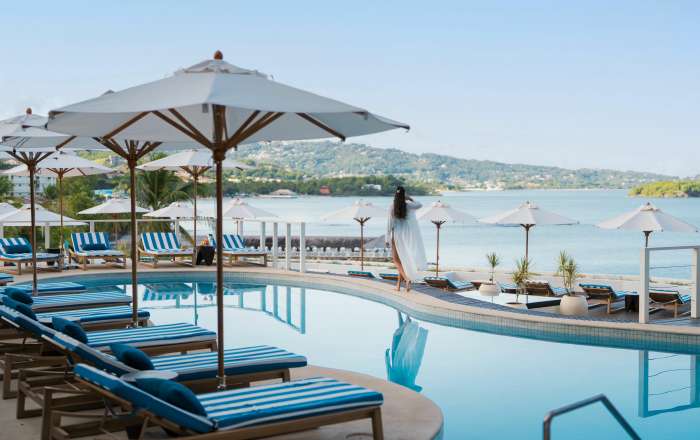 Poolside Loungers & Parasols