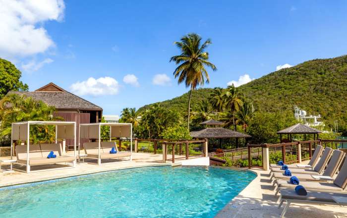 Choose to Lounge Beside the Elegant Resort Pools