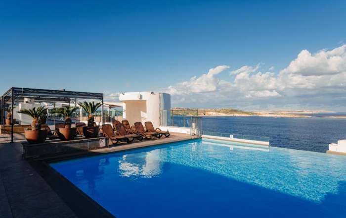 Couples Can Retreat to the Solitude of the Adults-Only Rooftop Infinity Pool